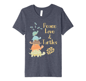 Funny shirts V-neck Tank top Hoodie sweatshirt usa uk au ca gifts for Peace Love and Turtles T-shirts - Whimsical Turtle Gifts 1978488