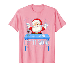 Let It Snow Santa Cocaine Adult Humor Xmas Funny Gag Gifts T-Shirt-114289