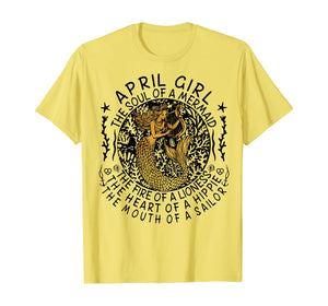 April Girl The Soul Of A Mermaid Tshirt Funny Gifts Women TShirt70437