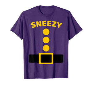 Sneezy Dwarf Costume Multicolor Shirt Funny Halloween Gifts 995285