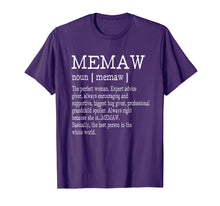 Load image into Gallery viewer, Funny shirts V-neck Tank top Hoodie sweatshirt usa uk au ca gifts for Memaw Definition Grandma Mother Day Gifts Women T-Shirt 339735
