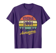 Load image into Gallery viewer, Funny shirts V-neck Tank top Hoodie sweatshirt usa uk au ca gifts for Retro Vintage 2001 TShirt 18th Birthday Gifts 18 Years Old 279076
