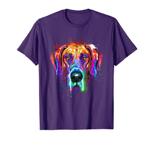 Splash Art Great Dane T-Shirt | Dane Puppy Lover Gifts