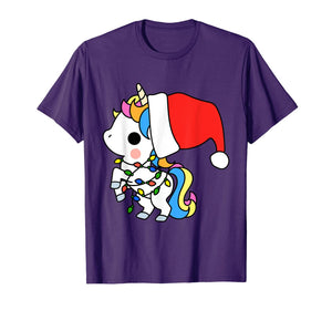 Funny shirts V-neck Tank top Hoodie sweatshirt usa uk au ca gifts for Unicorn Christmas Shirt Girls Women Xmas Gifts Cute Kawaii T-Shirt 434802