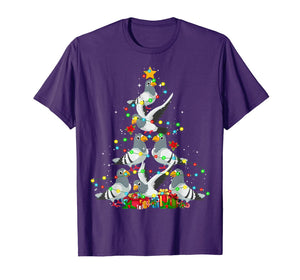 Pigeon Christmas Tree Funny Pigeon Bird Lover Xmas Gifts T-Shirt-921100
