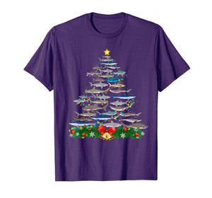 SHARK Christmas Tree Shirt SHARK Lovers Gifts Men Women Kids T-Shirt