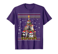 Load image into Gallery viewer, Funny Christmas Tree Cats Merry Christmas Ugly Sweater Gifts T-Shirt-3127700
