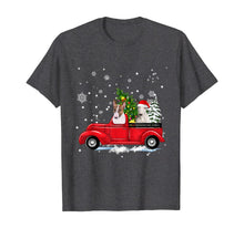 Load image into Gallery viewer, Funny shirts V-neck Tank top Hoodie sweatshirt usa uk au ca gifts for Bull Terrier Riding Red Truck Christmas Gifts Dog T-Shirt 880696
