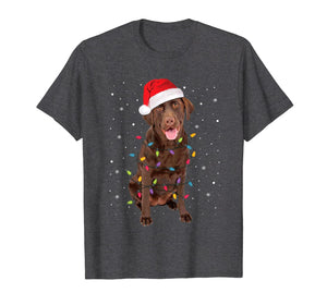 Christmas Labrador Retriever Dog Chocolate Lab Lover Gifts T-Shirt-749261