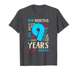 Funny shirts V-neck Tank top Hoodie sweatshirt usa uk au ca gifts for 9th Birthday Gifts Son Daughter Nine 9 Year Old Boys Girls T-Shirt 524851