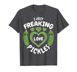 Funny shirts V-neck Tank top Hoodie sweatshirt usa uk au ca gifts for I Just Freaking Love Pickles Funny Pickle Lover Shirt Gifts 952570