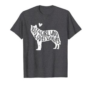 Funny shirts V-neck Tank top Hoodie sweatshirt usa uk au ca gifts for Just A Girl Who Loves Wolves T-Shirt Wolf Shirt Women Gifts 349341