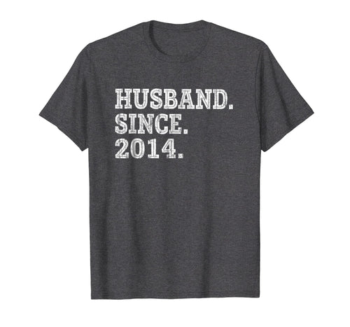 Funny shirts V-neck Tank top Hoodie sweatshirt usa uk au ca gifts for Mens 5th Wedding Anniversary Gifts - Husband Since 2014 Shirt 2113972