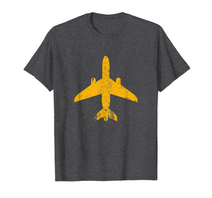 Funny shirts V-neck Tank top Hoodie sweatshirt usa uk au ca gifts for Distressed Yellow Jet Airplane Aviation Pilot Gifts Flying T-Shirt 2414578