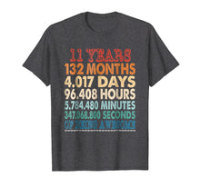 Load image into Gallery viewer, Funny shirts V-neck Tank top Hoodie sweatshirt usa uk au ca gifts for 11 Years Old 11th Bday Gifts Vintage Retro TShirt 132 Months 258750
