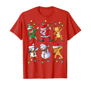 Funny shirts V-neck Tank top Hoodie sweatshirt usa uk au ca gifts for Dabbing Santa Elf Friends Christmas Kids Boys Men Xmas Gifts T-Shirt 24841