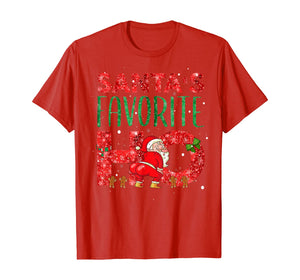 Funny shirts V-neck Tank top Hoodie sweatshirt usa uk au ca gifts for Santa's Favorite Ho Gifts Xmas Outfit Christmas Costume T-Shirt 319656