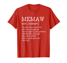 Load image into Gallery viewer, Funny shirts V-neck Tank top Hoodie sweatshirt usa uk au ca gifts for Memaw Definition Grandma Mother Day Gifts Women T-Shirt 339735
