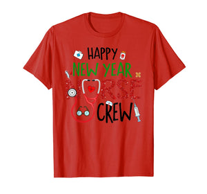 Happy New Year Nurse Crew Funny Christmas Gifts For Nurse T-Shirt-3214972