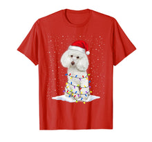 Load image into Gallery viewer, Poodle Santa Christmas Tree Lights Xmas Gifts T-Shirt-931591

