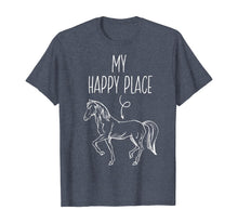 Load image into Gallery viewer, Funny shirts V-neck Tank top Hoodie sweatshirt usa uk au ca gifts for My Happy Place Horse Lover Gifts Horseback Riding Equestrian T-Shirt 143037
