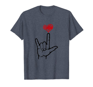 Funny shirts V-neck Tank top Hoodie sweatshirt usa uk au ca gifts for I Love You Hand Heart Sign Language Shirt for Deaf ASL Gifts 391166