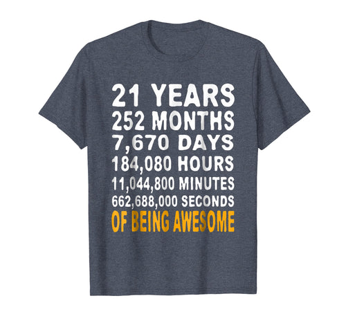 Funny shirts V-neck Tank top Hoodie sweatshirt usa uk au ca gifts for 21st Birthday Gifts T Shirt 21 Years Old Being Awesome Tee 425748