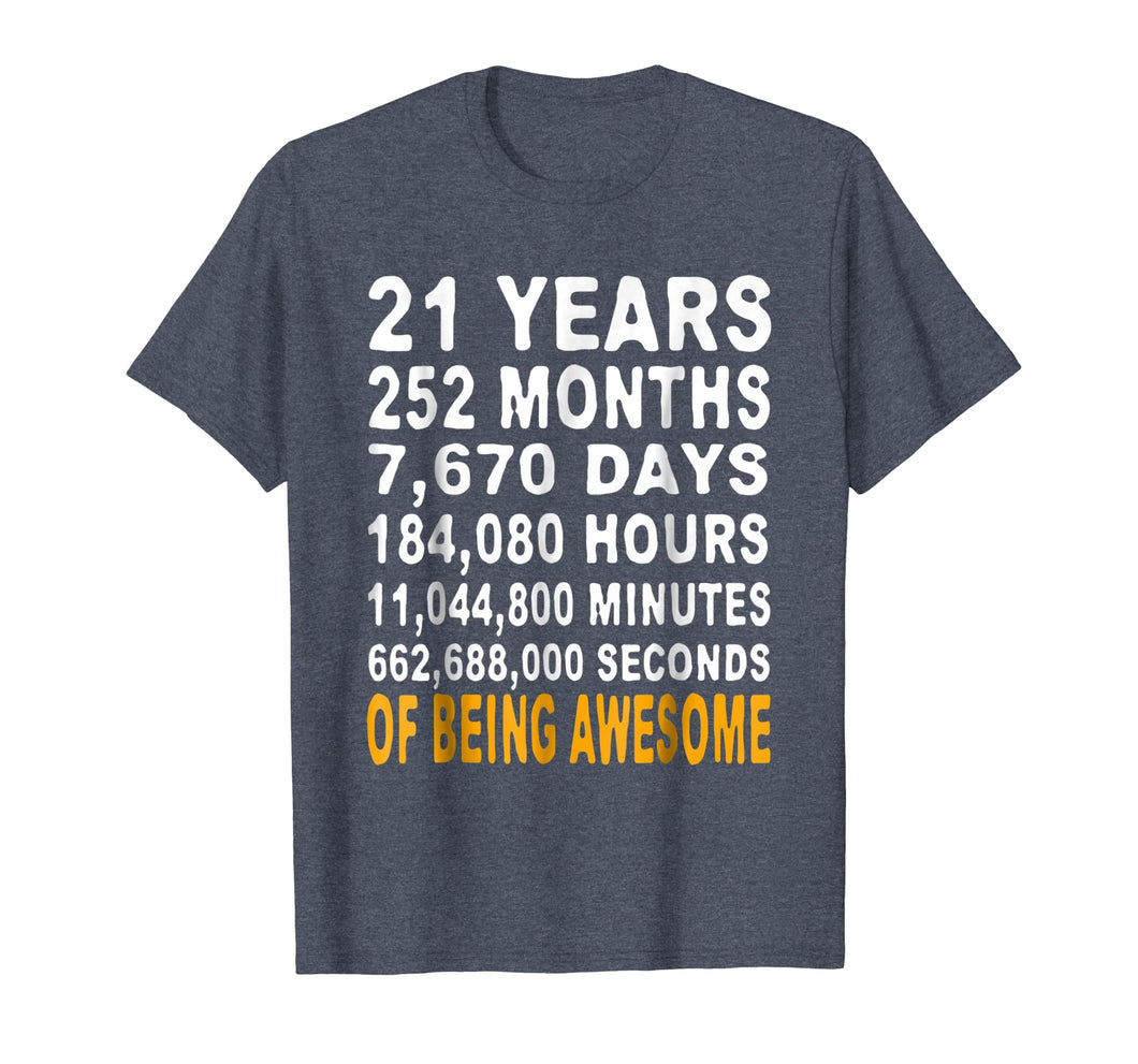 Funny shirts V-neck Tank top Hoodie sweatshirt usa uk au ca gifts for 21st Birthday Gifts T Shirt 21 Years Old Being Awesome Tee 425748