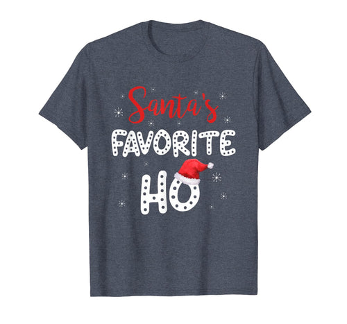 Funny shirts V-neck Tank top Hoodie sweatshirt usa uk au ca gifts for Xmas Gifts Santa's Favorite Ho With Santa Hat Christmas T-Shirt 846108