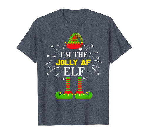 Funny shirts V-neck Tank top Hoodie sweatshirt usa uk au ca gifts for I'm The Jolly Af Elf Matching Family Elf Christmas Gifts T-Shirt 887601