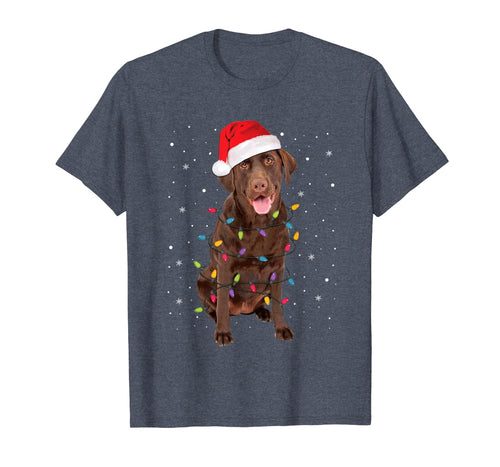 Christmas Labrador Retriever Dog Chocolate Lab Lover Gifts T-Shirt-749261