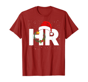 Funny shirts V-neck Tank top Hoodie sweatshirt usa uk au ca gifts for Christmas Human Resources Santa Claus Hat Wreath Xmas Gifts T-Shirt 705501