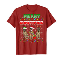 Load image into Gallery viewer, Funny shirts V-neck Tank top Hoodie sweatshirt usa uk au ca gifts for German Shepherd Dog Tree Christmas Sweater Xmas Dogs Gifts T-Shirt 897453
