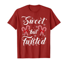 Load image into Gallery viewer, Funny shirts V-neck Tank top Hoodie sweatshirt usa uk au ca gifts for Sweet But Twisted Candy Cane Christmas Hat Funny Gifts T-Shirt 879861

