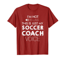 Load image into Gallery viewer, Funny shirts V-neck Tank top Hoodie sweatshirt usa uk au ca gifts for This Is Just My Soccer Coach Voice Shirts Soccer Coach Gifts 2657772
