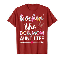 Load image into Gallery viewer, Funny shirts V-neck Tank top Hoodie sweatshirt usa uk au ca gifts for Rockin&#39; The Dog Mom And Aunt Life - Dog Lovers T-Shirt Gifts 67016
