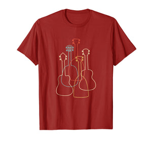 Funny shirts V-neck Tank top Hoodie sweatshirt usa uk au ca gifts for Ukulele Shirt with Ukulele Silhouettes | Uke T-Shirt Gifts 1101670