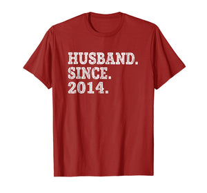 Funny shirts V-neck Tank top Hoodie sweatshirt usa uk au ca gifts for Mens 5th Wedding Anniversary Gifts - Husband Since 2014 Shirt 2113972