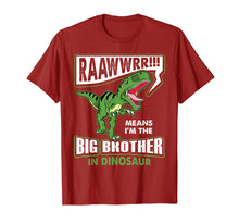 Load image into Gallery viewer, Funny shirts V-neck Tank top Hoodie sweatshirt usa uk au ca gifts for Big Brother in Dinosaur T-Rex T-Shirt Toddler Kids Gifts 3512587
