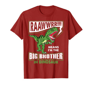 Funny shirts V-neck Tank top Hoodie sweatshirt usa uk au ca gifts for Big Brother in Dinosaur T-Rex T-Shirt Toddler Kids Gifts 3512587