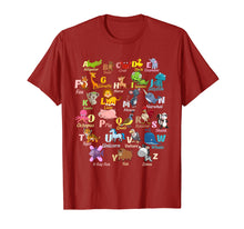 Load image into Gallery viewer, Funny shirts V-neck Tank top Hoodie sweatshirt usa uk au ca gifts for ABC A Rhyming Animal Alphabet T-Shirt Learning Kids Gifts 1012723
