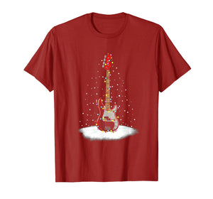 Christmas Guitar Funny Guitarist Christmas Gifts T-Shirt-813603