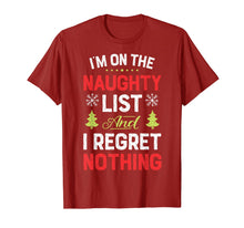 Load image into Gallery viewer, Funny shirts V-neck Tank top Hoodie sweatshirt usa uk au ca gifts for I&#39;m On The Naughty List Funny Christmas Men Women Xmas Gifts T-Shirt 82830
