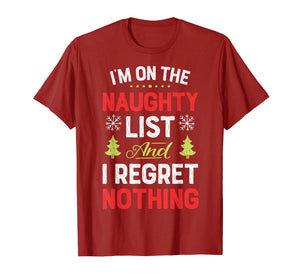 Funny shirts V-neck Tank top Hoodie sweatshirt usa uk au ca gifts for I'm On The Naughty List Funny Christmas Men Women Xmas Gifts T-Shirt 82830