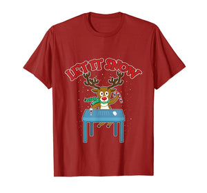 Let It Snow Cocaine Reindeer Santa Funny Adult Humor Gifts T-Shirt-2364843
