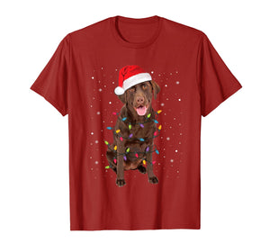 Christmas Labrador Retriever Dog Chocolate Lab Lover Gifts T-Shirt-749261