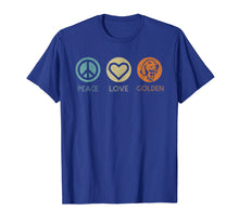 Load image into Gallery viewer, Funny shirts V-neck Tank top Hoodie sweatshirt usa uk au ca gifts for Vintage Peace Love Golden Retriever Tshirt Dog Lover Gifts 698869
