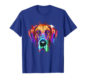 Splash Art Great Dane T-Shirt | Dane Puppy Lover Gifts