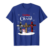 Load image into Gallery viewer, Womens Christmas Begins With Christ Xmas Gifts T-Shirt
