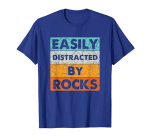 Easily Distracted By Rocks Geologist Costume Gifts T-Shirt-3096313